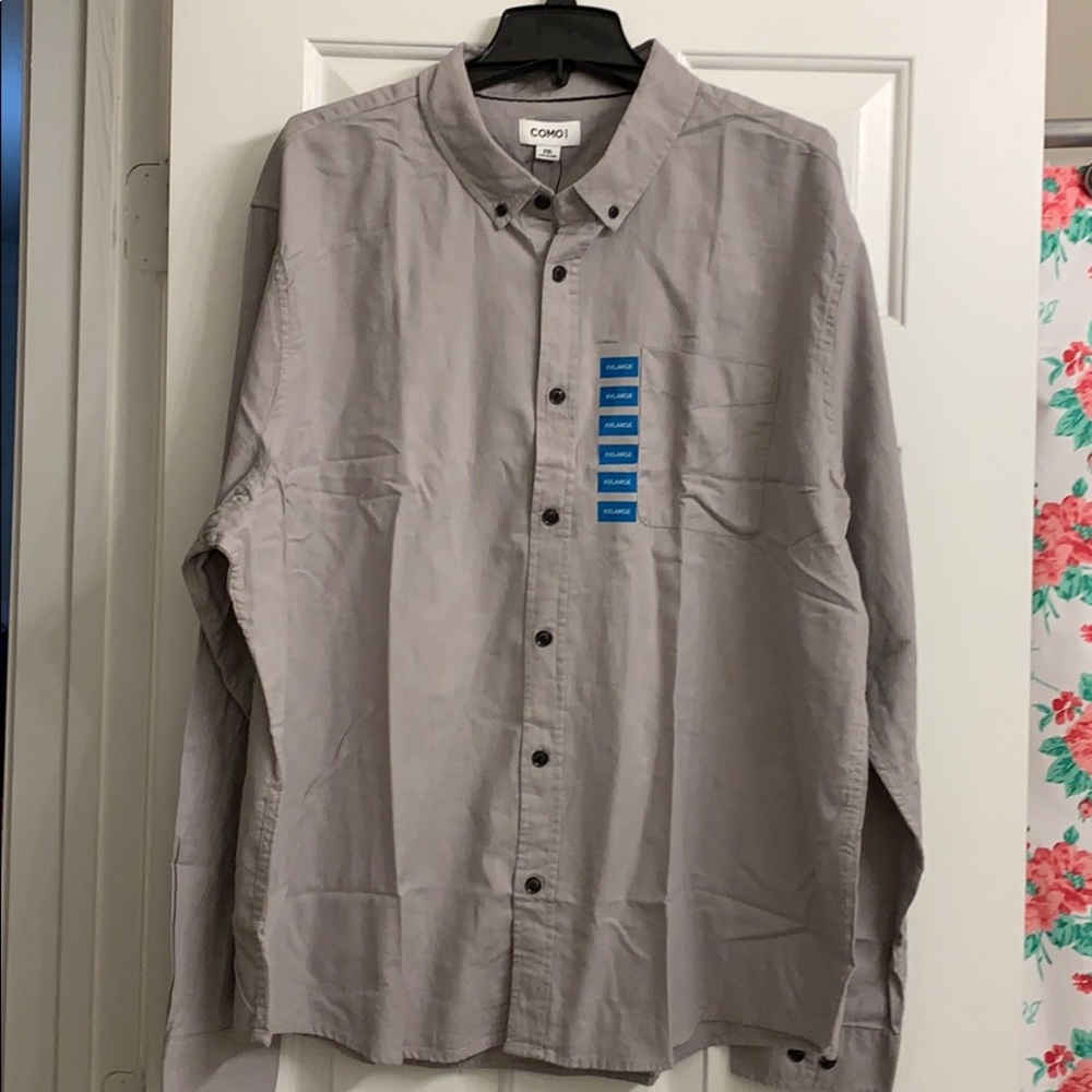 Beige Button Down Shirt